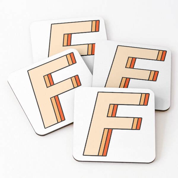Item preview, orange F designed and sold by Amanda Kirkpatrick.