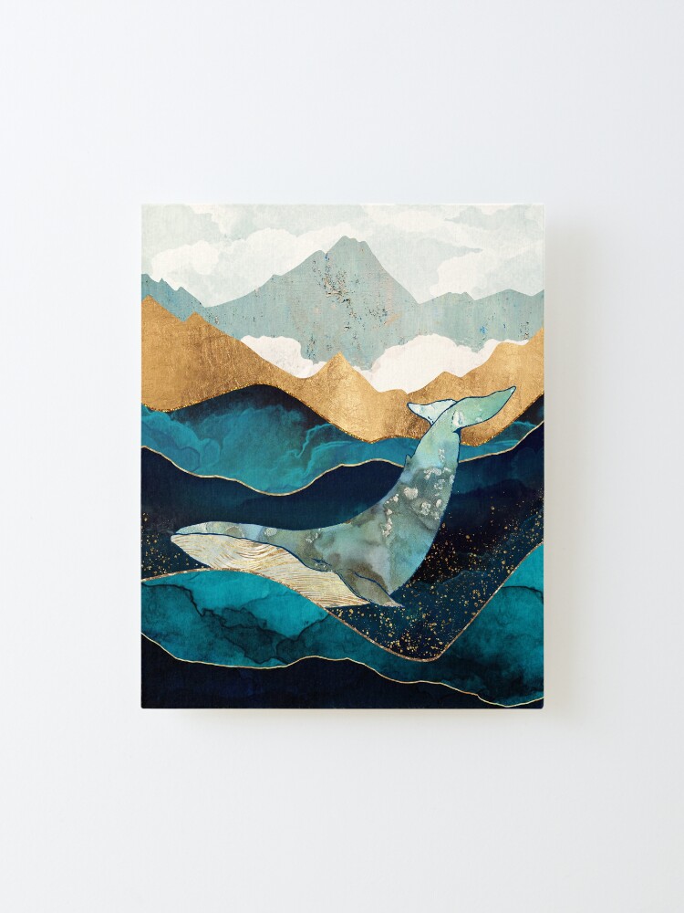 Alternate view of Blue Whale Mounted Print