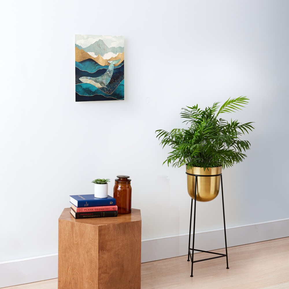 Blue Whale Mounted Print