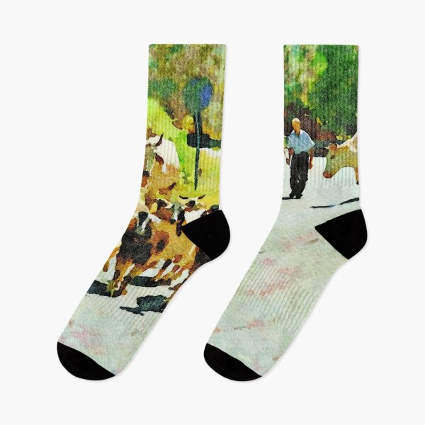 Item preview, Shepherd with cows and goats on the road designed and sold by Giuseppe Cocco.