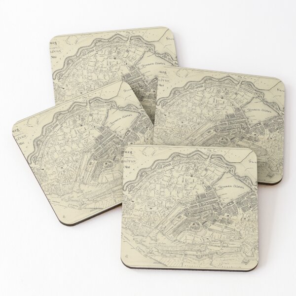 Item preview, Vintage Map of Hamburg Germany (1845) designed and sold by BravuraMedia.