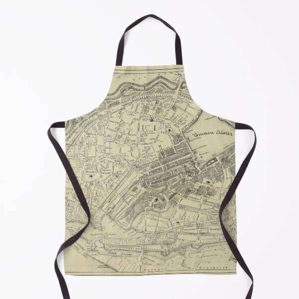Item preview, Vintage Map of Hamburg Germany (1845) designed and sold by BravuraMedia.
