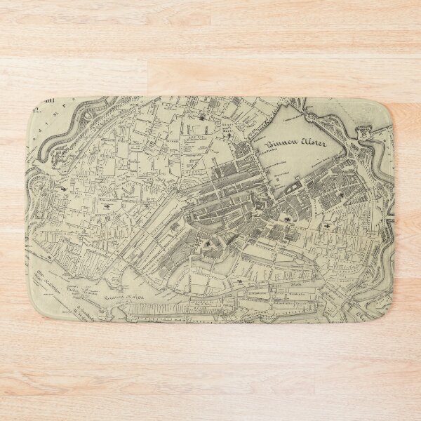 Item preview, Vintage Map of Hamburg Germany (1845) designed and sold by BravuraMedia.