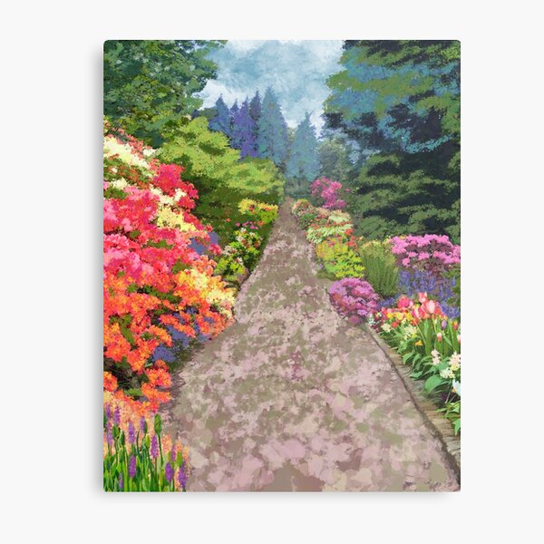 Garden Path - Image to symbollically widen a hallway or staircase Metal Print
