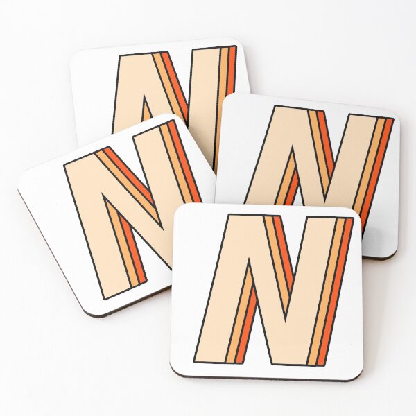 Item preview, orange N designed and sold by Amanda Kirkpatrick.