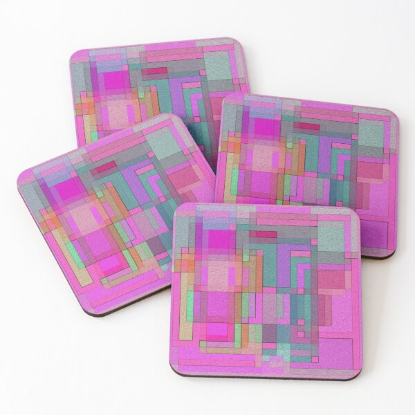 Item preview, Deep Pink Rectangle Tangle designed and sold by Betty Mackey.