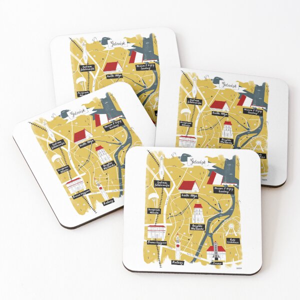 Item preview, Map of Gdansk, Poland designed and sold by maryannacher.