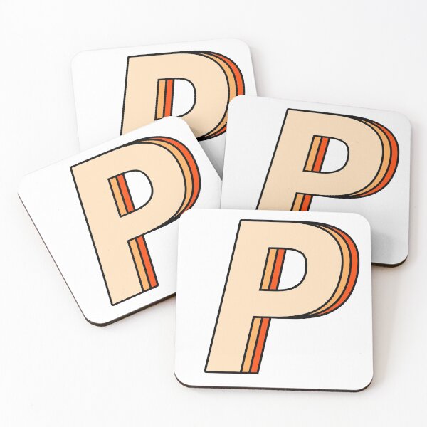 Item preview, orange P designed and sold by Amanda Kirkpatrick.