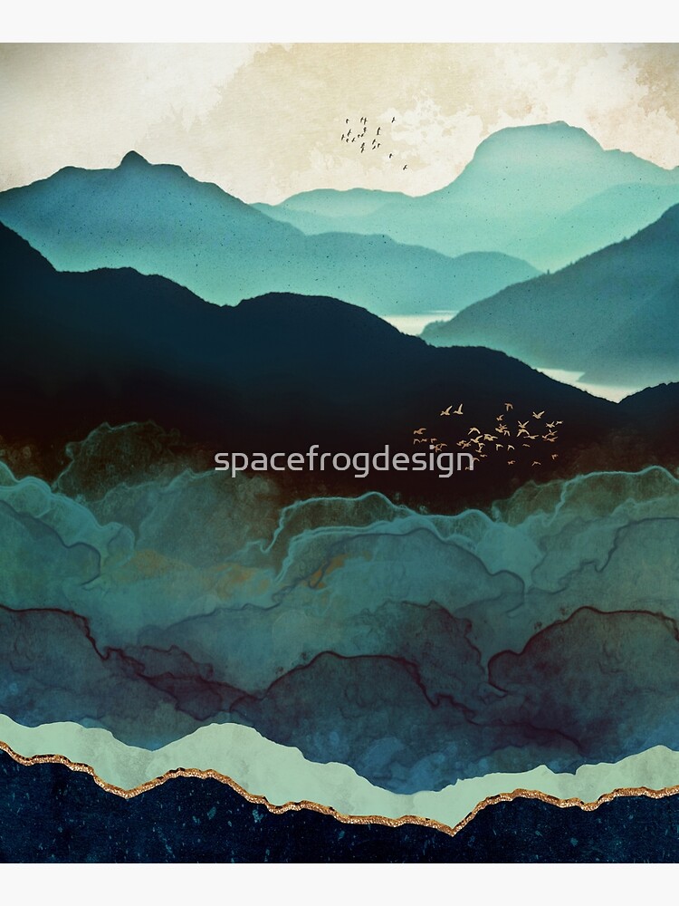 Indigo Mountains by spacefrogdesign