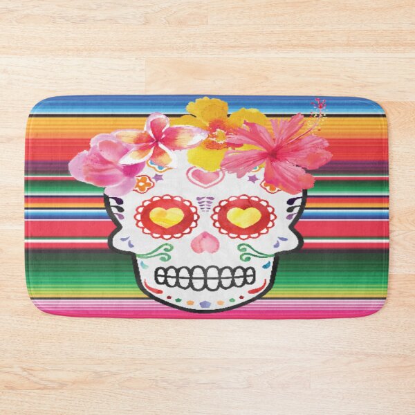 Item preview, Hawaiian Dia De Las Muertos Serape Sugar Skull designed and sold by AZGuzmans.