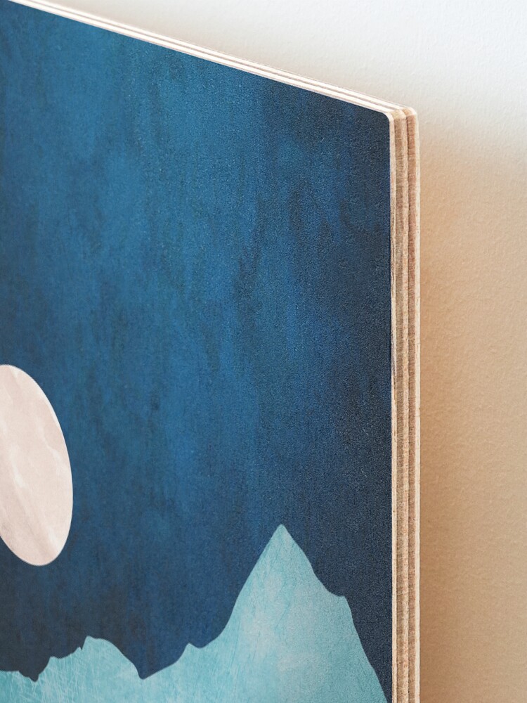 Alternate view of Moon Bay Mounted Print