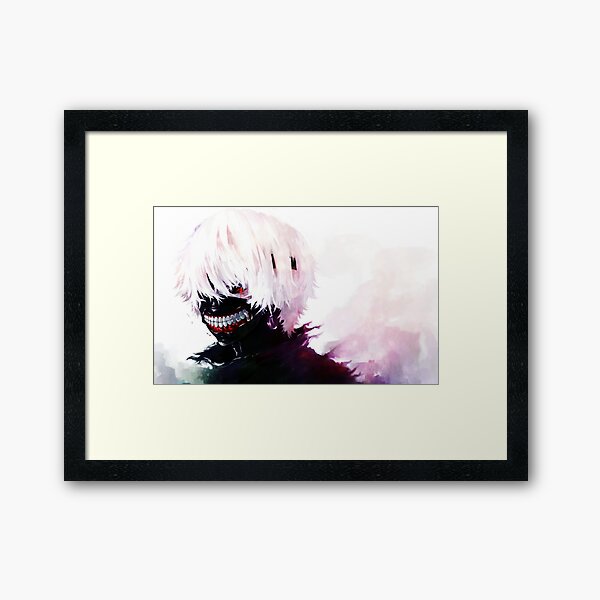 Ken Kaneki Is A Ghoul Tokyo Ghoul Framed Art Print By Lgextra Redbubble