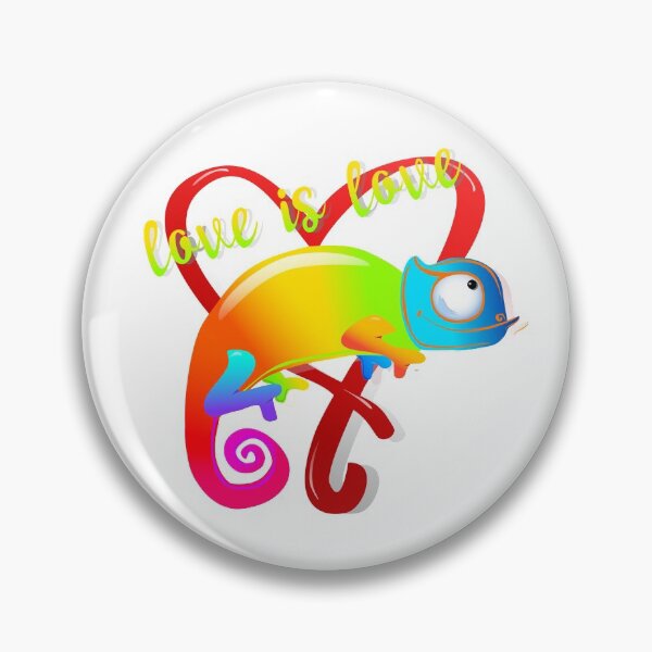 Item preview, Rainbow Chameleon-Love is Love designed and sold by Patty  Bumbera.