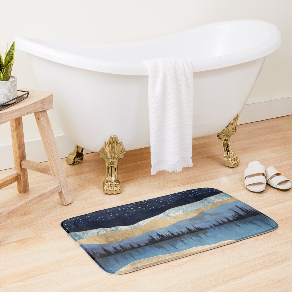 Midnight Lake Bath Mat