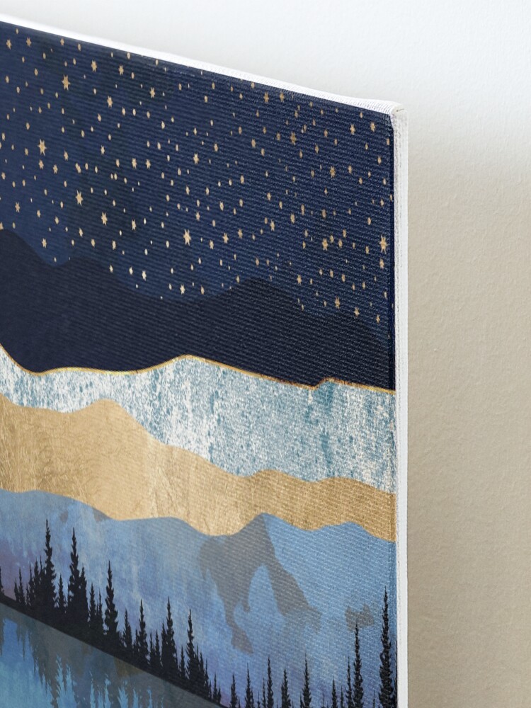 Alternate view of Midnight Lake Mounted Print