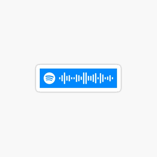 Spotify Code Ocean Eyes Sticker By Lizbach Redbubble - roblox id codes for music billie eilish ocean eyes