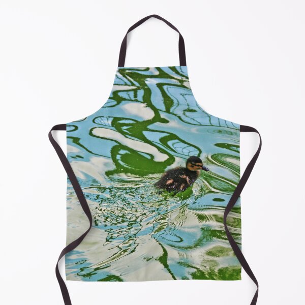 Item preview, Mallard duckling swimming in a pond Water Reflections designed and sold by Anna Lemos.