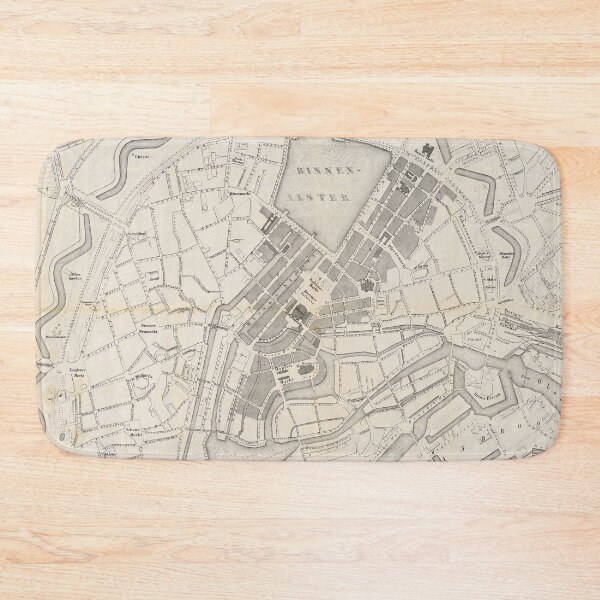 Item preview, Vintage Map of Hamburg Germany (1864) designed and sold by BravuraMedia.