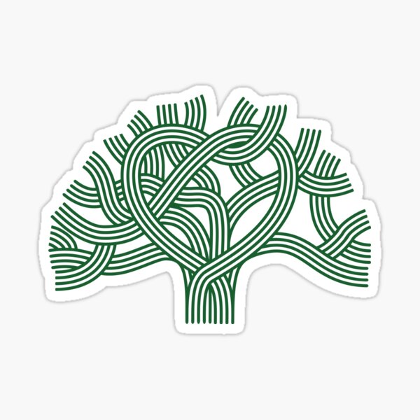 Oakland Love Tree (Green) Sticker