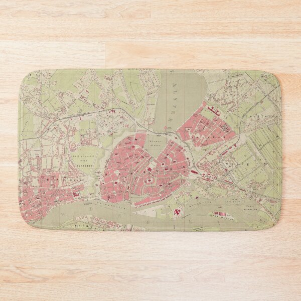 Item preview, Vintage Hamburg Germany Map (1867) designed and sold by BravuraMedia.