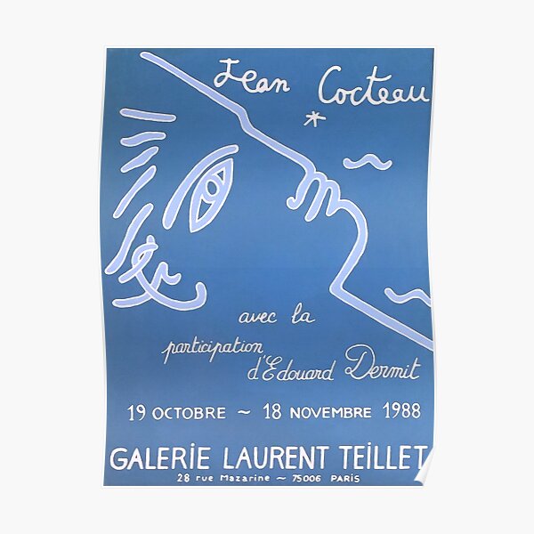 Affiche de l'exposition Jean Cocteau Poster