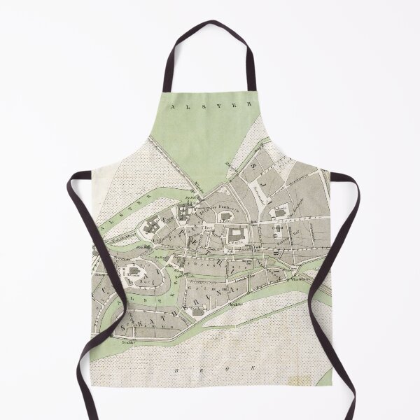 Item preview, Vintage Hamburg Germany Map (1880) designed and sold by BravuraMedia.