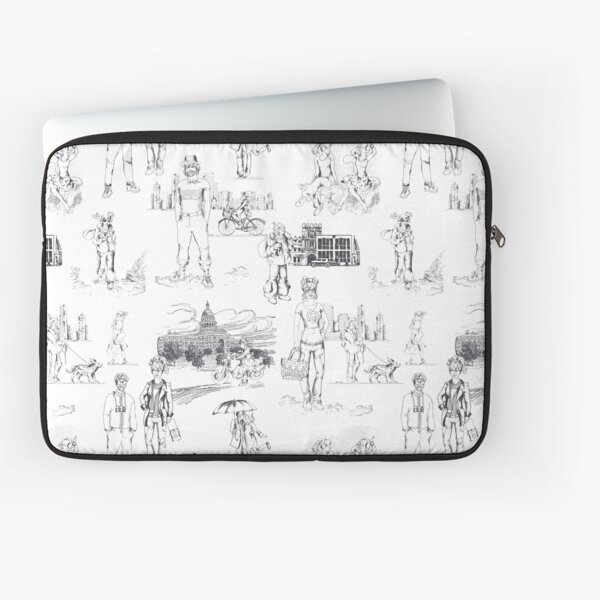 Hipster Toile | Doc M Laptop Sleeve