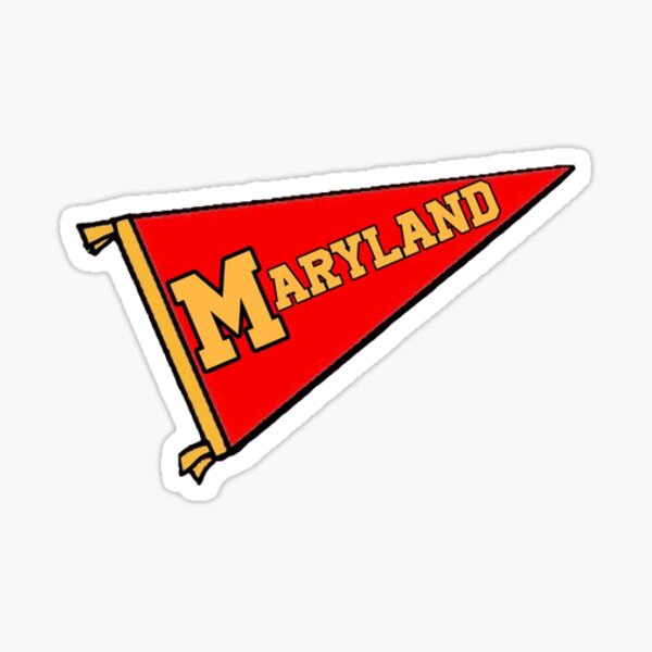 Maryland pennant flag Sticker