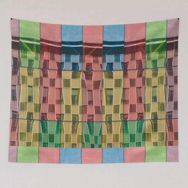 Item preview, colourful Palais des congrès de Montréal II designed and sold by am-mantilla2156.