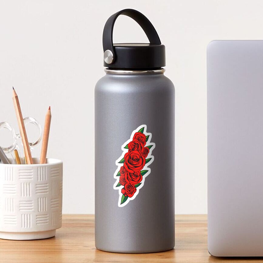 Dead Bolt Roses Sticker