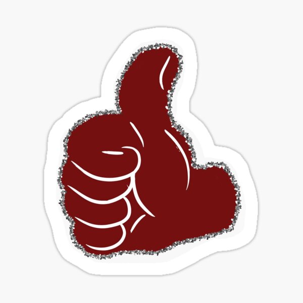 Thumbs up Sticker for Sale by Micaela Hutcheson