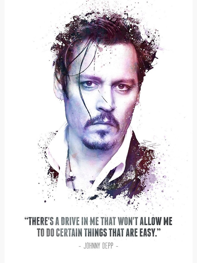 "Johnny Depp Zitate" Poster von gyoro Redbubble