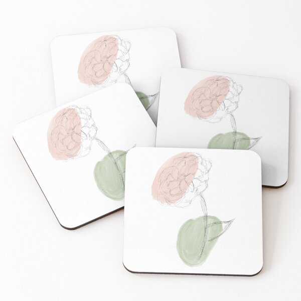 Item preview, Sketched Flower Pink Painting designed and sold by juliekettle.