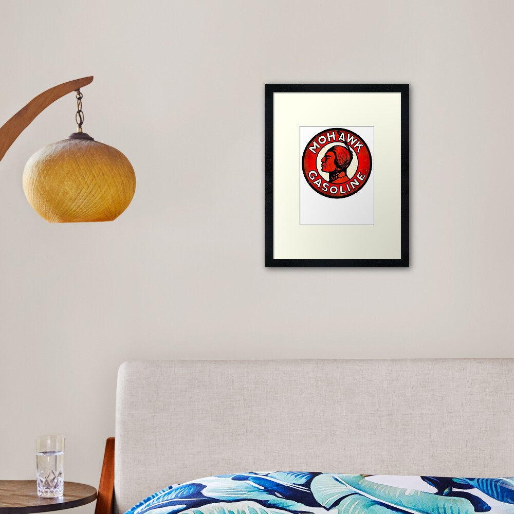 Mohawk Gasoline Emblem Framed Art Print