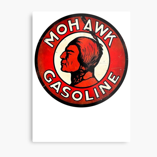 Mohawk Gasoline Emblem Metal Print