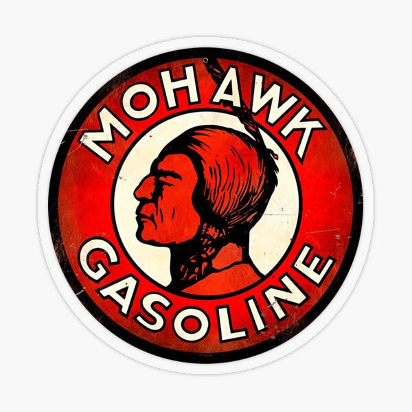 Mohawk Gasoline Emblem Transparent Sticker