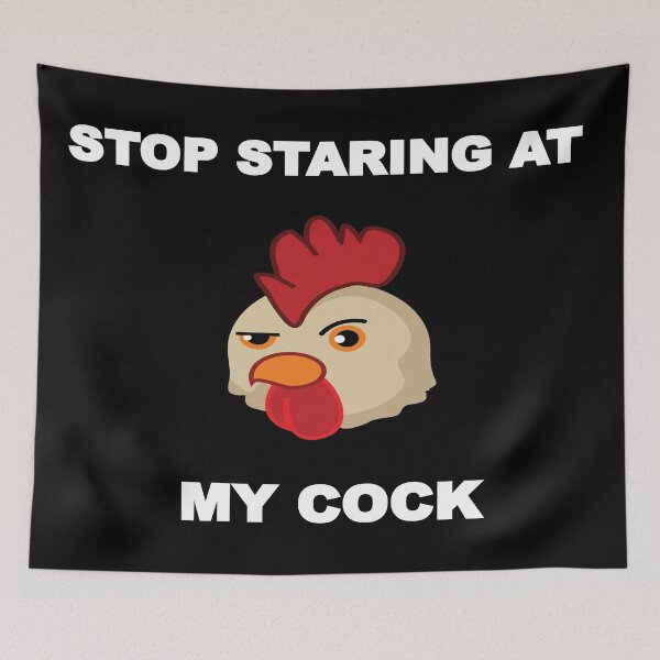 Item preview, Stop staring at My cock chicken comedy gift for men women designed and sold by Dearpeople.