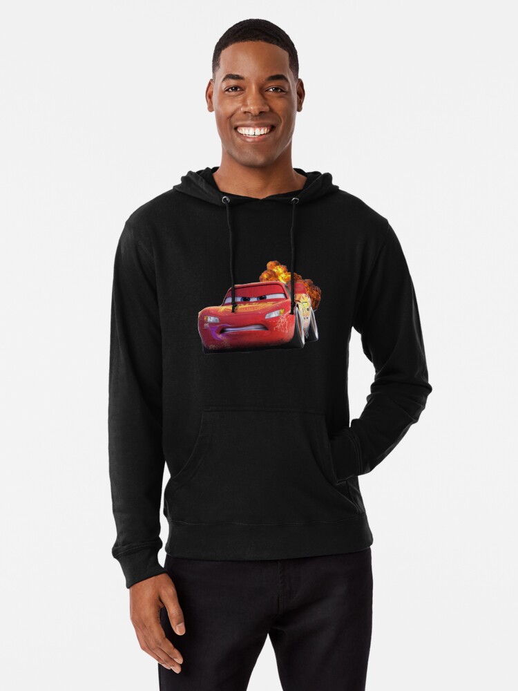 Sweatshirt with Printed Design - Dark bue/Lightning McQueen - Kids