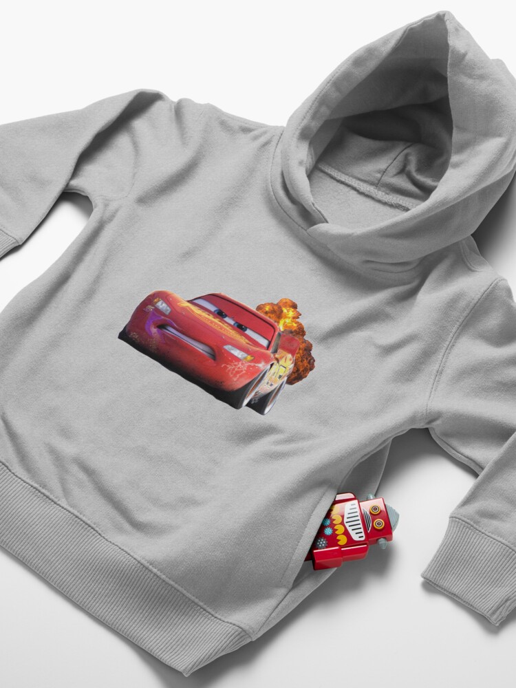 Disney Pixar Cars Lightning McQueen Toddler Boys Fleece Zip Up Hoodie Red 4T