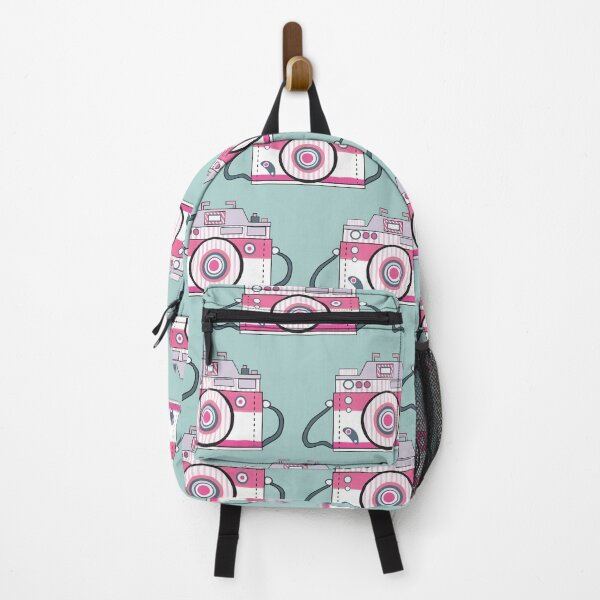 Item preview, Retro Pink Camera Pattern designed and sold by SharksOnShore.