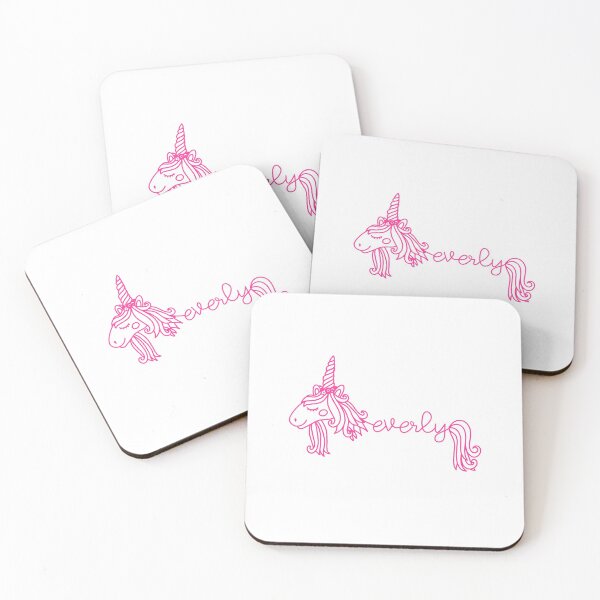Item preview, Everly Unicorn Pink Girly Name designed and sold by JaneApril.