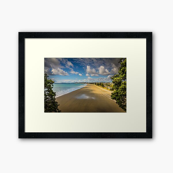 Orewa Beach Framed Art Print