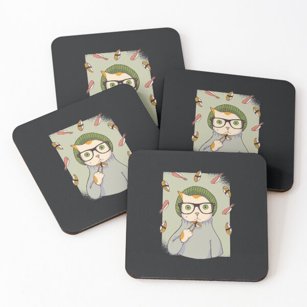 Item preview, Hipster Cat Sushi designed and sold by HiFiTees.