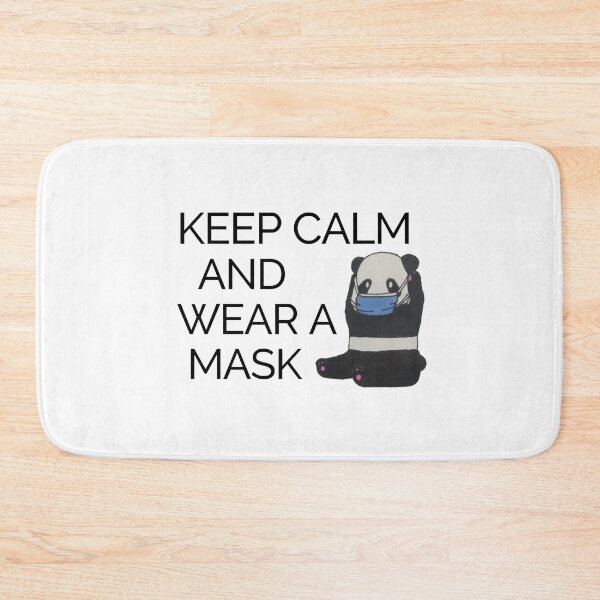 Item preview, Keep calm and wear a mask + panda designed and sold by introvertcafe.