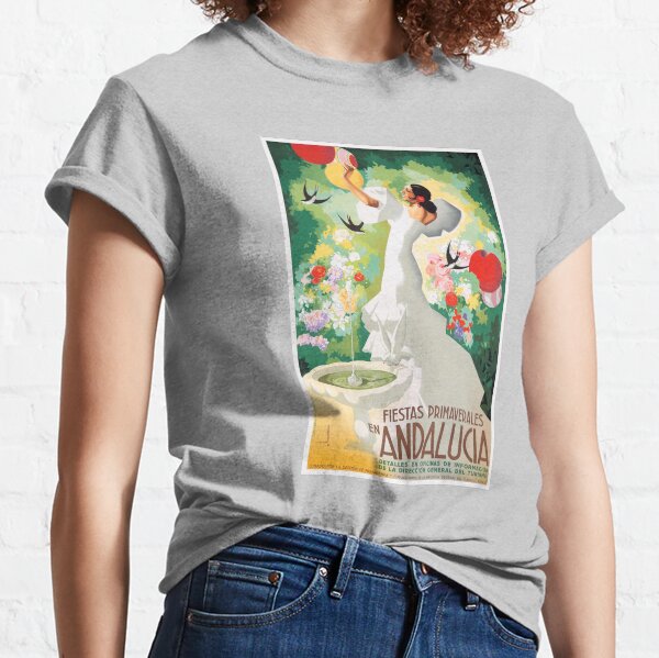 1941 SPAIN Andalucia Springtime Festivals Poster Classic T-Shirt