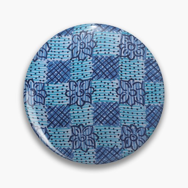 Item preview, Chambray  Blue and Indigo Abstract Check designed and sold by Leslie Rogers Todder.