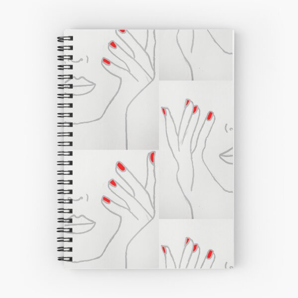Item preview, face outline with red nails  designed and sold by mariib.