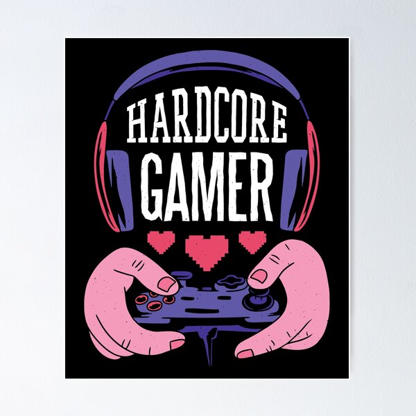 Item preview, Hardcore Gamer designed and sold by Dewirumbaina.
