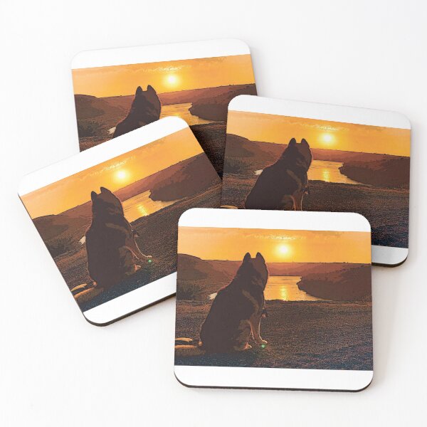 Item preview, Dog and Beautiful River Sunset  designed and sold by donvector.