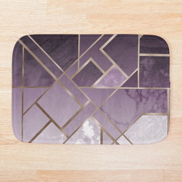Aperçu de l'œuvre Motif géométrique violet avec texture de marbre créée et vendue par printapix.